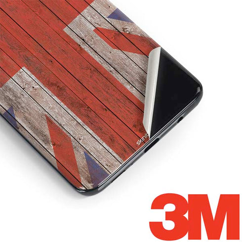 United Kingdom Flag Dark Wood Galaxy S9 Skin