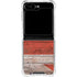 United Kingdom Flag Dark Wood Galaxy Z Flip5 5G Clear Case