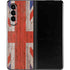 United Kingdom Flag Dark Wood Galaxy Z Fold3 5G Skin