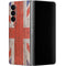 United Kingdom Flag Dark Wood Galaxy Z Fold4 5G Skin