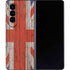 United Kingdom Flag Dark Wood Galaxy Z Fold4 5G Skin