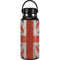 United Kingdom Flag Dark Wood Hydro Flask 32oz Wide Mouth Skin