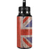 United Kingdom Flag Dark Wood Hydro Flask 32oz Wide Mouth Skin