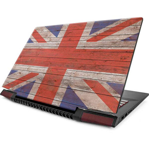 United Kingdom Flag Dark Wood Lenovo IdeaPad Skin