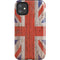 United Kingdom Flag Dark Wood iPhone 11 Impact Case