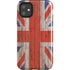 United Kingdom Flag Dark Wood iPhone 11 Impact Case