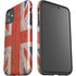 United Kingdom Flag Dark Wood iPhone 11 Impact Case