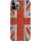 United Kingdom Flag Dark Wood iPhone 11 Pro Lite Case