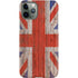 United Kingdom Flag Dark Wood iPhone 11 Pro Lite Case