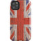 United Kingdom Flag Dark Wood iPhone 11 Pro Max Impact Case