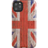 United Kingdom Flag Dark Wood iPhone 11 Pro Max Impact Case