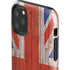United Kingdom Flag Dark Wood iPhone 11 Pro Max Impact Case