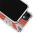 United Kingdom Flag Dark Wood iPhone 12 Clear Case