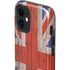 United Kingdom Flag Dark Wood iPhone 12 Mini Impact Case