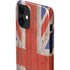 United Kingdom Flag Dark Wood iPhone 12 Mini Lite Case