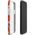 United Kingdom Flag Dark Wood iPhone 12 Mini Lite Case