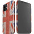 United Kingdom Flag Dark Wood iPhone 12 Mini Lite Case
