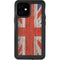 United Kingdom Flag Dark Wood iPhone 12 Mini Waterproof Case