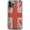 United Kingdom Flag Dark Wood iPhone 12 Pro Max Clear Case