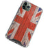 United Kingdom Flag Dark Wood iPhone 12 Pro Max Clear Case