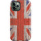United Kingdom Flag Dark Wood iPhone 12 Pro Max Impact Case