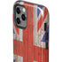 United Kingdom Flag Dark Wood iPhone 12 Pro Max Impact Case
