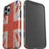 United Kingdom Flag Dark Wood iPhone 12 Pro Max Impact Case