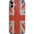 United Kingdom Flag Dark Wood iPhone 12 Skin