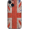 United Kingdom Flag Dark Wood iPhone 13 Mini Skin