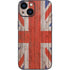 United Kingdom Flag Dark Wood iPhone 13 Mini Skin