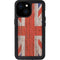 United Kingdom Flag Dark Wood iPhone 13 Mini Waterproof Case