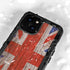 United Kingdom Flag Dark Wood iPhone 13 Mini Waterproof Case