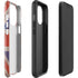 United Kingdom Flag Dark Wood iPhone 13 Pro Impact Case