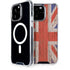 United Kingdom Flag Dark Wood iPhone 13 Pro Max MagSafe Case