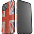 United Kingdom Flag Dark Wood iPhone 15 Impact Case