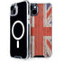 United Kingdom Flag Dark Wood iPhone 15 Plus MagSafe Case