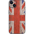 United Kingdom Flag Dark Wood iPhone 15 Plus Skin