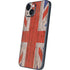United Kingdom Flag Dark Wood iPhone 15 Plus Skin