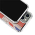 United Kingdom Flag Dark Wood iPhone 14 Pro Clear Case