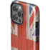 United Kingdom Flag Dark Wood iPhone 14 Pro Max Impact Case