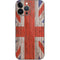 United Kingdom Flag Dark Wood iPhone 14 Pro Max Skin