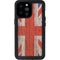United Kingdom Flag Dark Wood iPhone 14 Pro Max Waterproof Case