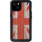 United Kingdom Flag Dark Wood iPhone 15 Plus Waterproof Case