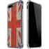 United Kingdom Flag Dark Wood iPhone 7/8 Plus Clear Case