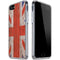 United Kingdom Flag Dark Wood iPhone SE (2nd & 3rd Gen) Clear Case