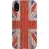 United Kingdom Flag Dark Wood iPhone XR Pro Case