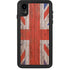United Kingdom Flag Dark Wood iPhone XR Waterproof Case