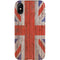 United Kingdom Flag Dark Wood iPhone XS Pro Case