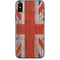 United Kingdom Flag Dark Wood iPhone XS Skin