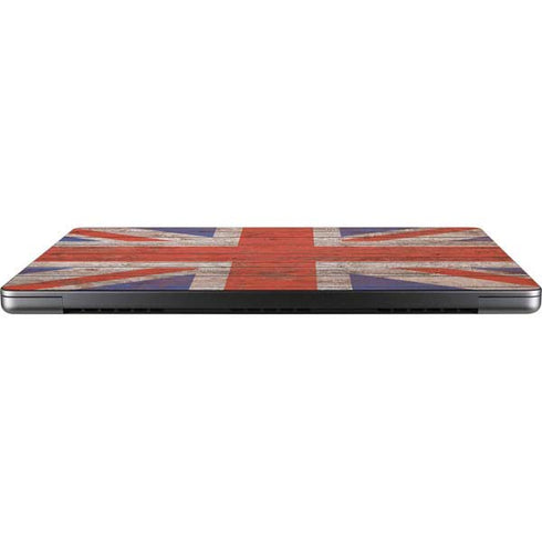 United Kingdom Flag Dark Wood MacBook Pro 14in (2021-24) Skin